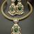 Emerald green moissanite stones cz hasli stylish jewellery set
