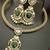 Emerald green moissanite stones cz hasli stylish jewellery set