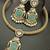 Mint green moissanite stones cz hasli stylish jewellery set