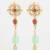 mint green kundan long earrings