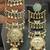 Green  moissanite stones ghungroo brass kashmiri earrings set