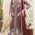 Maroon chiffon thread embroidered sequin salwar suit