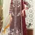 Maroon chiffon thread embroidered sequin salwar suit