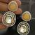 Yellow white moissanite stones cz show stopper earrings set