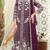 Purple chiffon thread embroidered sequin salwar suit