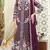 Purple chiffon thread embroidered sequin salwar suit
