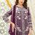 Purple chiffon thread embroidered sequin salwar suit