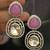 Ruby white moissanite stones cz show stopper earrings set
