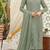 Green chiffon thread embroidered sequin salwar suit