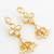 floral kundan dangler earrings with pearl accents
