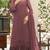 peach chiffon thread embroidered sequin salwar suit