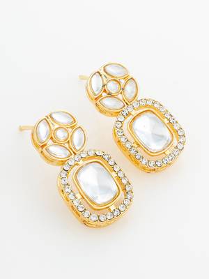 geometric crystal statement earrings 3
