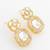 geometric crystal statement earrings
