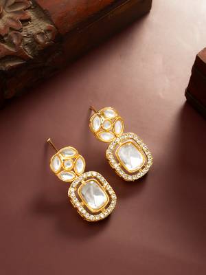 geometric crystal statement earrings 1