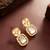 geometric crystal statement earrings