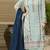 Blue chiffon thread embroidered sequin salwar suit