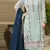 Blue chiffon thread embroidered sequin salwar suit