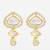 tiered kundan articulated earrings