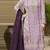 Lavender chiffon thread embroidered sequin salwar suit