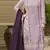 Lavender chiffon thread embroidered sequin salwar suit