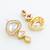 tiered kundan articulated earrings