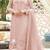 Pink chiffon thread embroidered sequin salwar suit