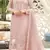 Pink chiffon thread embroidered sequin salwar suit