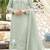 Sea green chiffon thread embroidered sequin salwar suit