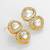 clear kundan gold plated elegant earrings