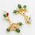 multi-color kundan gold plated pearl drop earrings