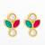 traditional multicolor kundan stud earrings