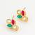 traditional multicolor kundan stud earrings