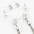 silver plated multi-style tassel earrings with changeable studs