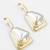 gold and silver plated geometric earrings â€“ dual tone statement