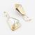 gold and silver plated geometric earrings â€“ dual tone statement