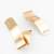 gold-plated sculptural twist earrings for women & girls