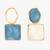 gold-plated asymmetric dual-stone stud earrings for women & girls