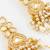 traditional kundan pearl cluster gold plated statement earrings for women and girls