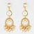 gold plated kundan pearl beaded traditional earrings for women & girls