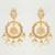 gold plated kundan and pearl dangler earrings for women & girls