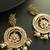 gold plated kundan and pearl dangler earrings for women & girls