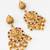 lakshmi temple chandbali earrings with kundan stones