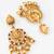 lakshmi temple chandbali earrings with kundan stones