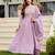 Lavender embroidered cp vichitra anarkali suit set with dupatta for women