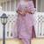 Floral embroidered silk round neck kurta trouser and dupatta set