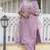 Floral embroidered silk blend round neck kurta trouser and dupatta set