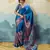 Purple pure modal satin printed saree