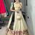 rama green silk blend zari weaving anarkali lehenga choli