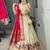 rani pink silk blend weaving anarkali lehenga choli 