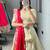 rani pink silk blend weaving anarkali lehenga choli 
